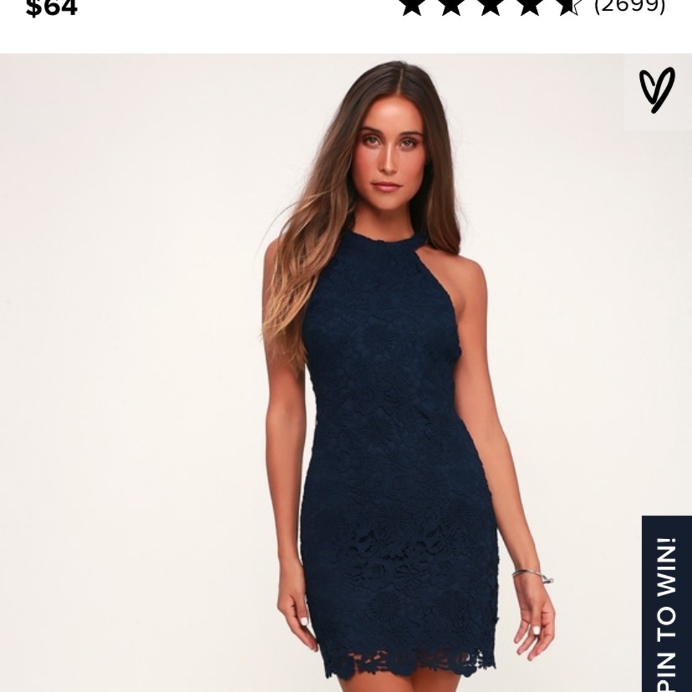 love poem navy blue lace dress